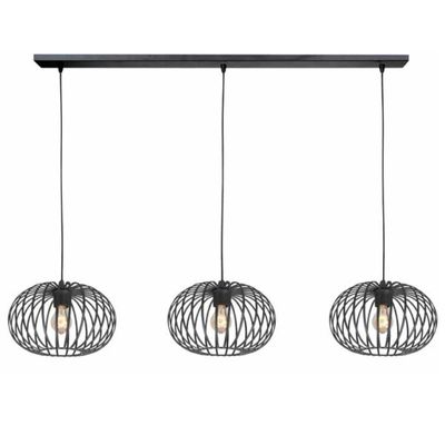 Hanglamp Bolato zwart 3 lichts