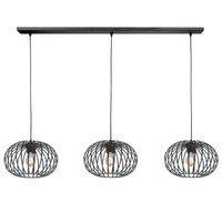 Hanglamp Bolato zwart 3 lichts