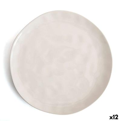 Eetbord Bidasoa Cosmos Wit Keramisch 26 cm (12 Stuks)