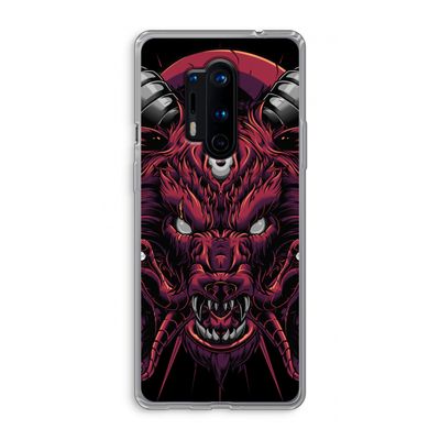 Hell Hound and Serpents: OnePlus 8 Pro Transparant Hoesje