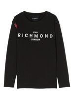 John Richmond Junior Rikigi embroidered-logo T-Shirt - Noir - thumbnail