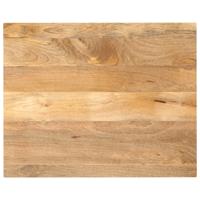Tafelblad rechthoekig 100x80x2,5 cm massief mangohout