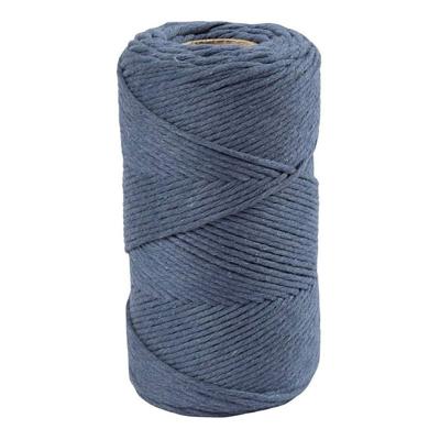Creativ Company Macrame koord - blauw, 198m