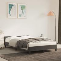 Bedframe zonder matras 120x190 cm fluweel donkergrijs - thumbnail