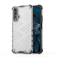 Voor Huawei Honor 20 schokbestendige honingraat PC + TPU case (wit)