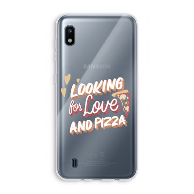 Pizza is the answer: Samsung Galaxy A10 Transparant Hoesje