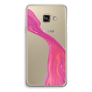 Paarse stroom: Samsung Galaxy A3 (2016) Transparant Hoesje