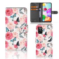 Samsung Galaxy A41 Hoesje Butterfly Roses