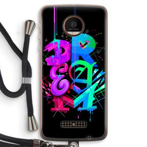 Dream: Motorola Moto Z Force Transparant Hoesje met koord