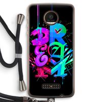 Dream: Motorola Moto Z Force Transparant Hoesje met koord Dream: Motorola Moto Z Force Transparant Hoesje met koord