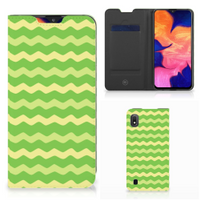 Samsung Galaxy A10 Hoesje met Magneet Waves Green