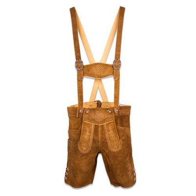 Lederhose Lichtbruin Leo Luxe