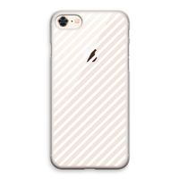 Strepen zwart-wit: iPhone 8 Transparant Hoesje
