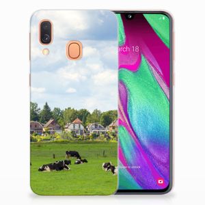 Samsung Galaxy A40 TPU Hoesje Koeien