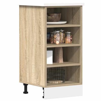 Onderkast 40x44,5x81,5 cm bewerkt hout sonoma eikenkleurig