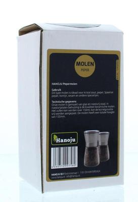 Hanoju Pepermolen RVS met zwarte peper