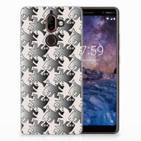 Nokia 7 Plus | TPU Hoesje | Salamander Grey