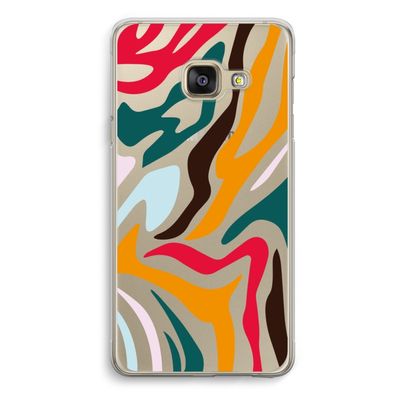 Colored Zebra: Samsung A3 (2017) Transparant Hoesje