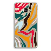 Colored Zebra: Samsung A3 (2017) Transparant Hoesje