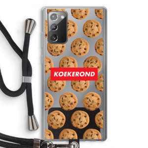 Koekerond: Samsung Galaxy Note 20 / Note 20 5G Transparant Hoesje met koord
