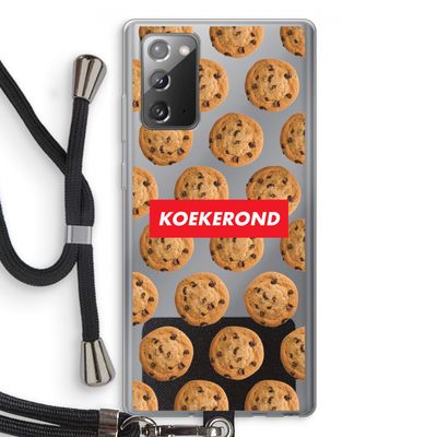 Koekerond: Samsung Galaxy Note 20 / Note 20 5G Transparant Hoesje met koord