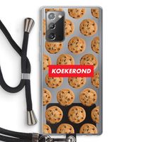 Koekerond: Samsung Galaxy Note 20 / Note 20 5G Transparant Hoesje met koord
