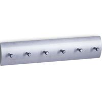 Sleutelrek zilver voor 6 sleutels 34 cm   -