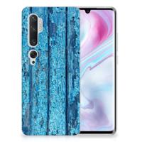 Xiaomi Mi Note 10 Pro | Bumper Hoesje | Wood Blue