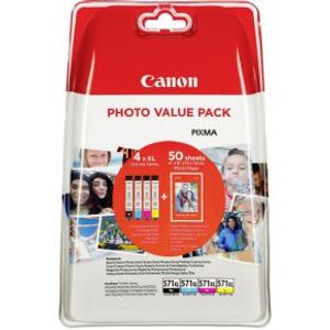 Canon CLI-571XL inktcartridge Origineel Normaal rendement Zwart, Cyaan, Magenta, Geel