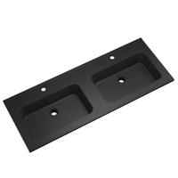 Wastafel Wiesbaden Ribbella 120 cm Mat Zwart