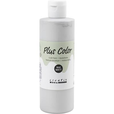 Plus Color acrylverf, zilver, 250 ml/ 1 fles