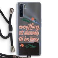 Optimistic flower girl: Oppo A91 Transparant Hoesje met koord