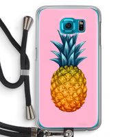 Grote ananas: Samsung Galaxy S6 Transparant Hoesje met koord