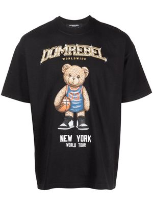 DOMREBEL t-shirt à logo imprimé - Noir