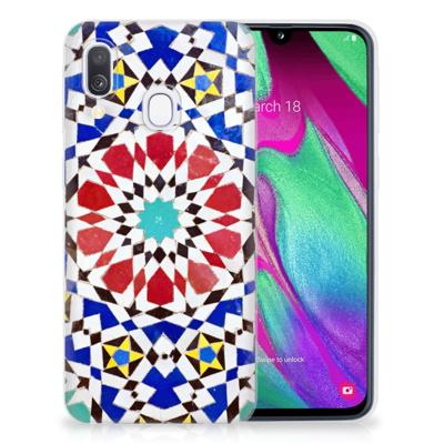 Samsung Galaxy A40 | TPU | Siliconen hoesje | Mozaïek