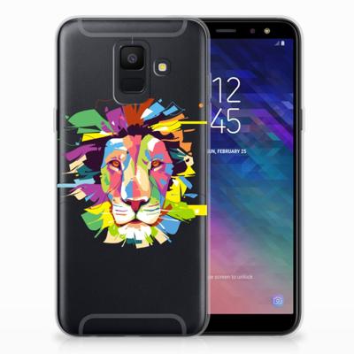 Samsung Galaxy A6 (2018) Telefoonhoesje met Naam Lion Color Samsung Galaxy A6 (2018) Telefoonhoesje met Naam Lion Color