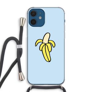 Banana: iPhone 12 Transparant Hoesje met koord