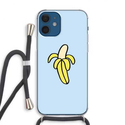 Banana: iPhone 12 Transparant Hoesje met koord