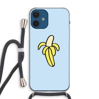 Banana: iPhone 12 Transparant Hoesje met koord
