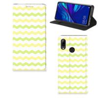 Huawei P Smart (2019) | Hoesje met Magneet | Waves Yellow