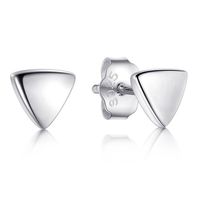 Cilla jewels dames oorknoppen 925 Zilver Triangle zilver