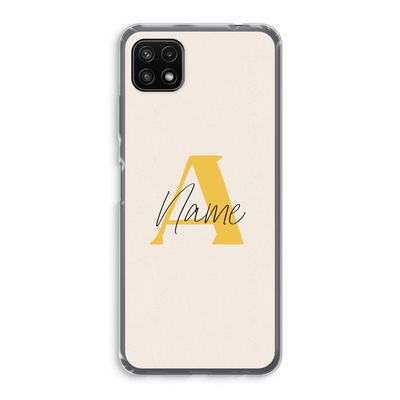Amber Script: Samsung Galaxy A22 5G Transparant Hoesje