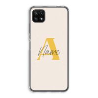 Amber Script: Samsung Galaxy A22 5G Transparant Hoesje