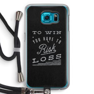 Risk loss: Samsung Galaxy S6 Transparant Hoesje met koord