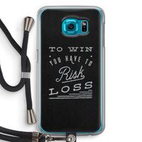 Risk loss: Samsung Galaxy S6 Transparant Hoesje met koord