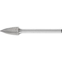 PFERD TOOLS 21222773 Freesstift Hardmetaal Spitsboog Lengte 43 mm Afmeting, Ø 6 mm Werklengte 13 mm Schachtdiameter 3 mm 1 stuks
