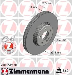 Remschijf FORMULA S COAT Z 400551930