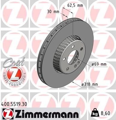 Remschijf FORMULA S COAT Z 400551930