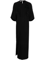 Stella McCartney robe longue à broderies anglaises - Noir - thumbnail