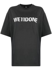 We11done t-shirt en coton à logo imprimé - Gris